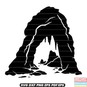 Cave, Cave Svg, Cave Dxf, Cave Png, Cave Cut File, Cave Clipart, Cave File, Cave Digital File, Cave Silhouette #1