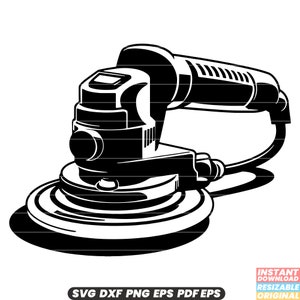 Power Sander Sanding Tool Woodworking Equipment Home Improvement Electric Rotary Orbital Belt Disc Handheld Sanders SVG DXF PNG Cut File