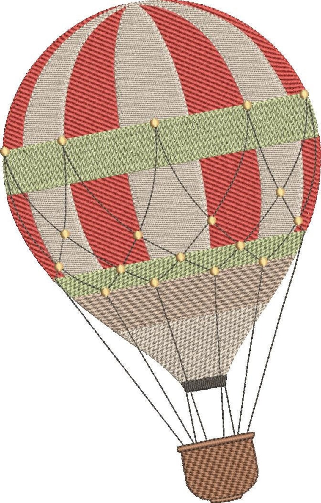 Hot Air Balloon Embroidery Design for Machine Embroidery - Etsy