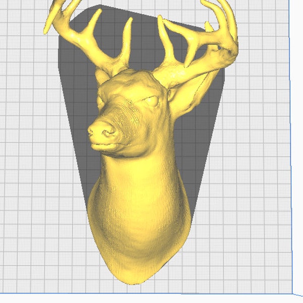 STL Deer head 3d print