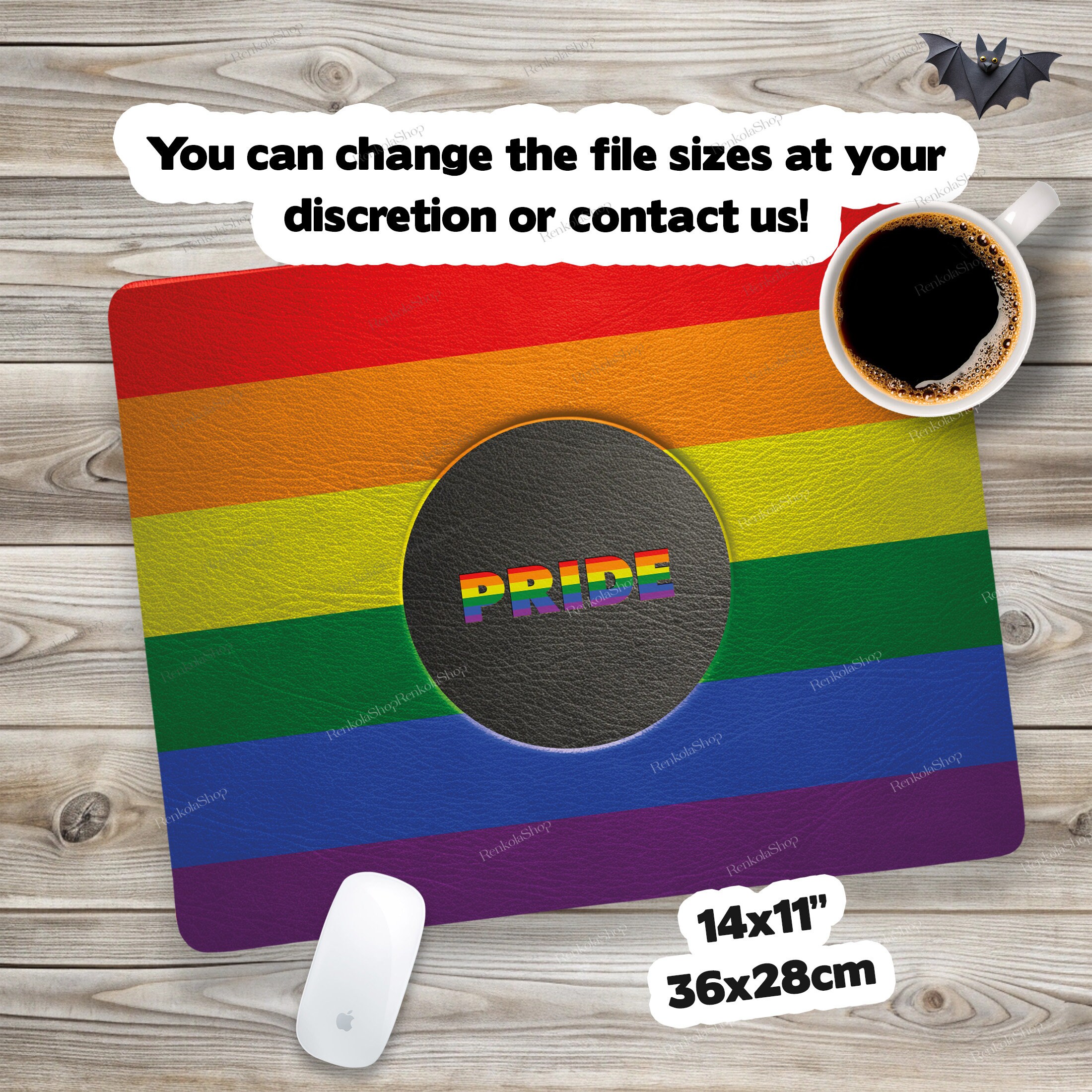 PRIDE LGBT Mouse Pad Sublimation Png and Svg Files, LGBT Mousepad ...