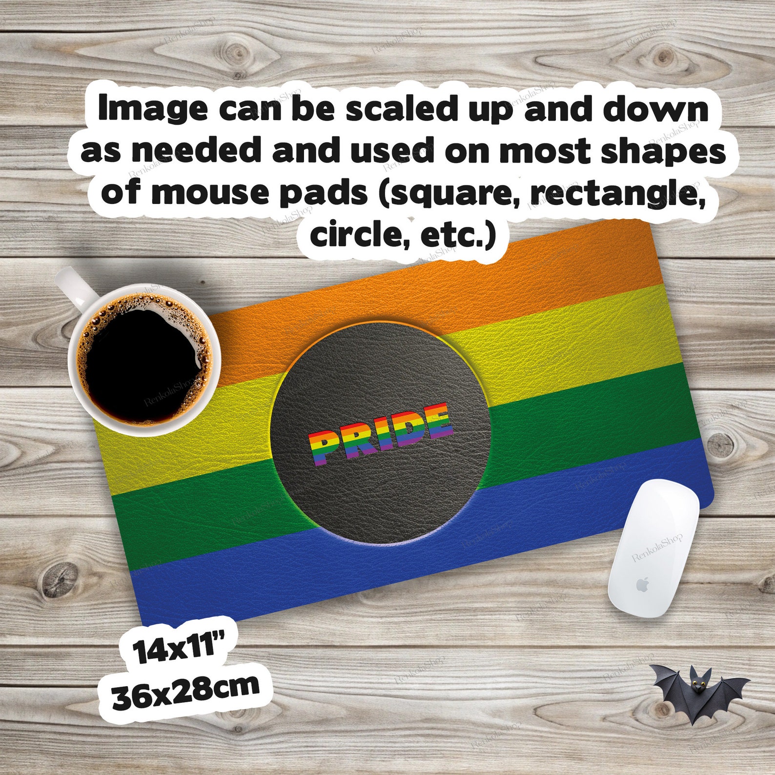 PRIDE LGBT Mouse Pad Sublimation Png and Svg Files, LGBT Mousepad ...