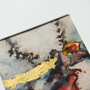 Original Abstract Watercolor Painting as Greeting Card
