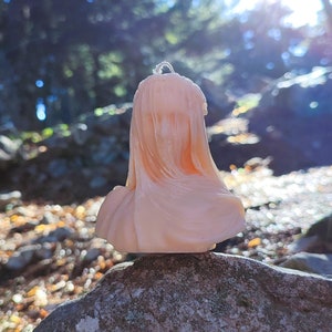 Veiled Lady Candle | Greek Goddess Mold | Woman Bust Candle| Roman Bust Sculpture Mold | Aesthetic | Αρωματικο Κερι &quot;η Γυναίκα με το Πέπλο&quot;