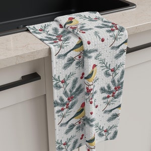 Paño de cocina de invierno, paño de cocina de microfibra tipo gofre, paño de cocina de invierno, paño de cocina de otoño, paño de cocina navideño imagen 1
