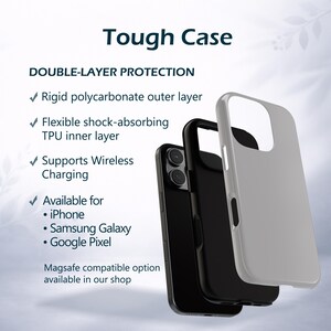 Funda para teléfono minimalista con estampado floral estilo boho / Compatible con iPhone 12–17, Samsung Galaxy S21-S26 imagen 5