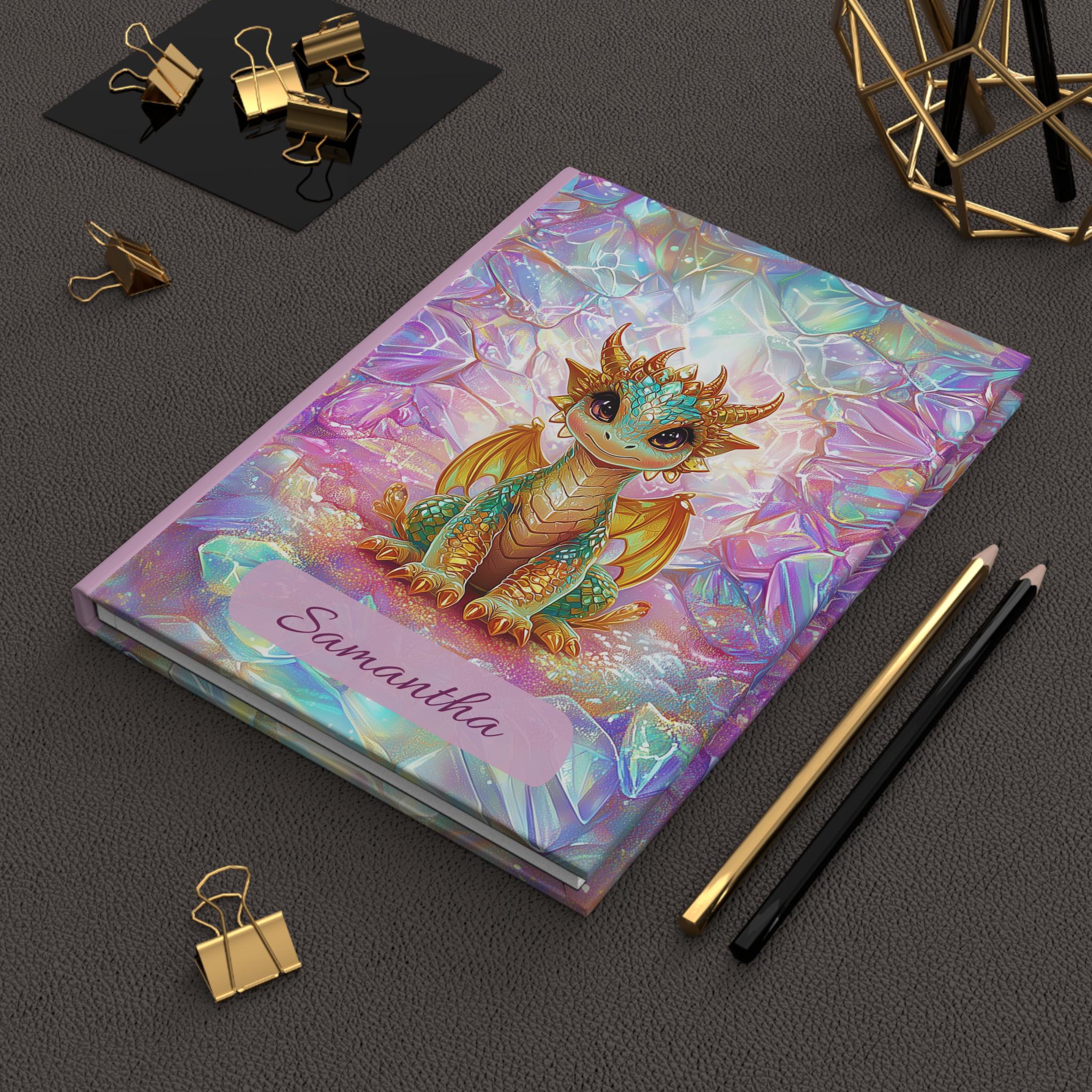 Dragon Notebook Personalized Cute Dragon Notebook, Iridescent Fantasy Journal, Kawaii ...