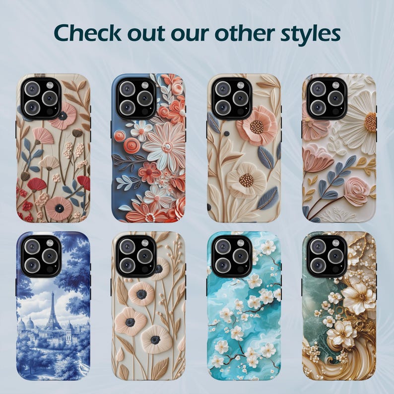 Pu&ograve; includere: Otto custodie per telefono diverse con vari design ispirati a fiori e natura. Le custodie sono tutte bianche con fiori e motivi di diversi colori. Tutte le custodie sono per iPhone 12 Pro Max.