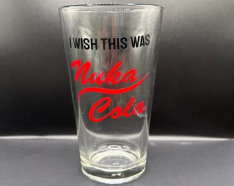 Jag önskar att detta var Nuka Cola 47 cl glas - inspirerat av Fallout