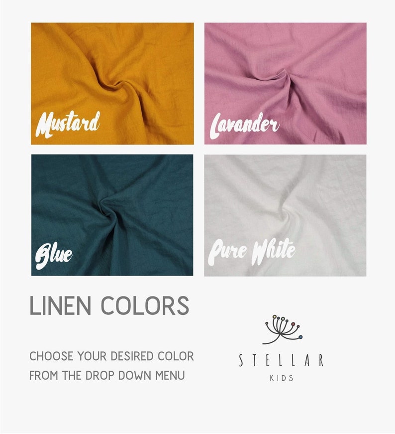 Girl's Linen Tunic, linen Tunic for kids, Vegan Fabric, Lightweight Summer Style, Stonewashed Linen image 10