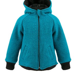 Kids Wool Jacket, Boiled Wool Coat, Unisex Kids Boiled Wool clothing, Wool Lined Jacket
