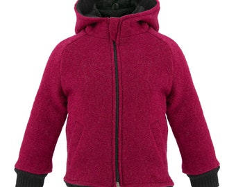 Kids Wool Jacket, Boiled Wool Coat, Unisex Kids Boiled Wool clothing, Wool Lined Jacket