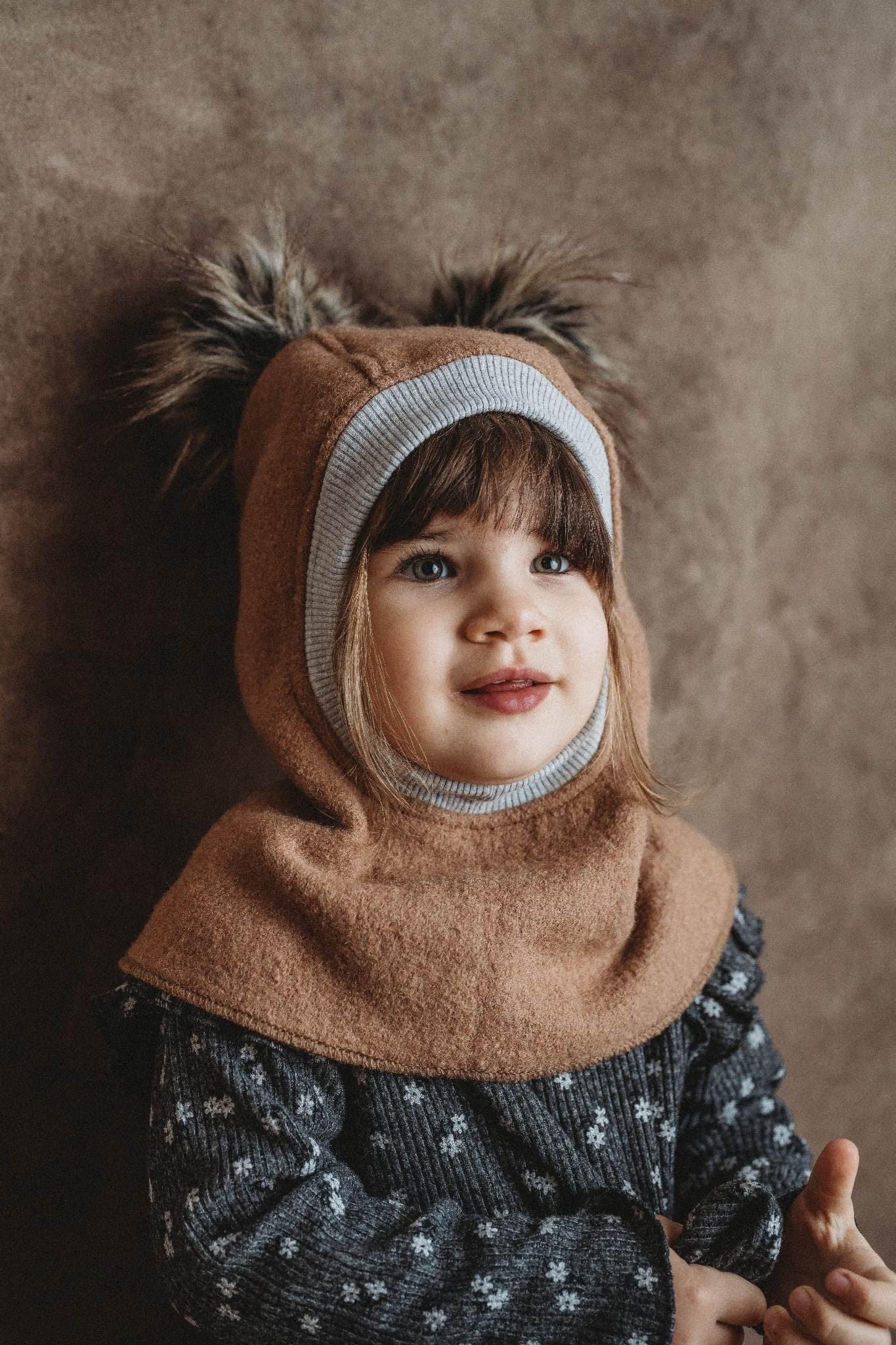 Pom Pom Wool Balaclava - Etsy