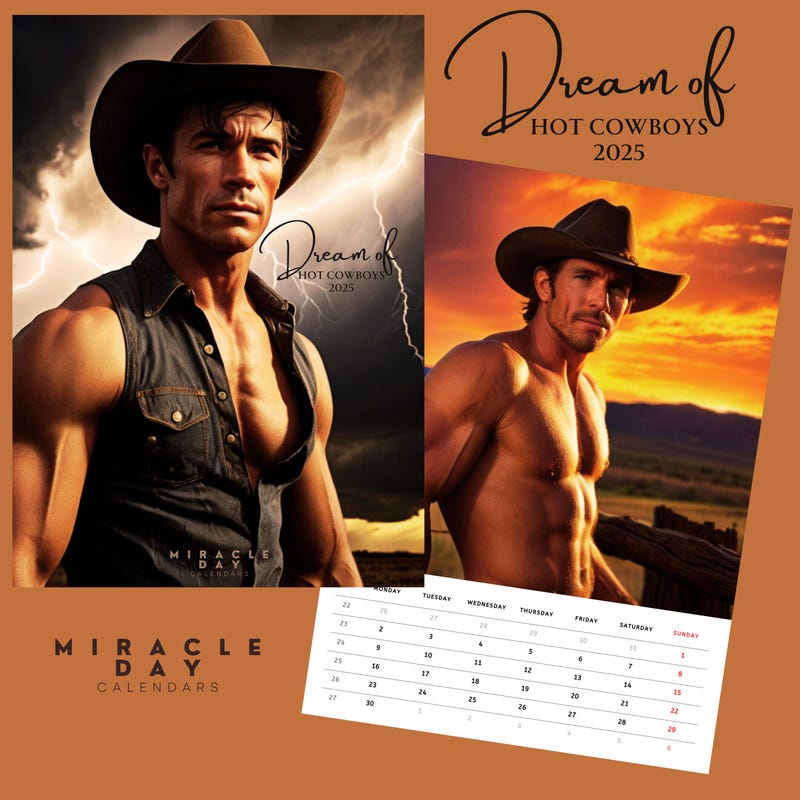 Male Muscle Calendars Etsy