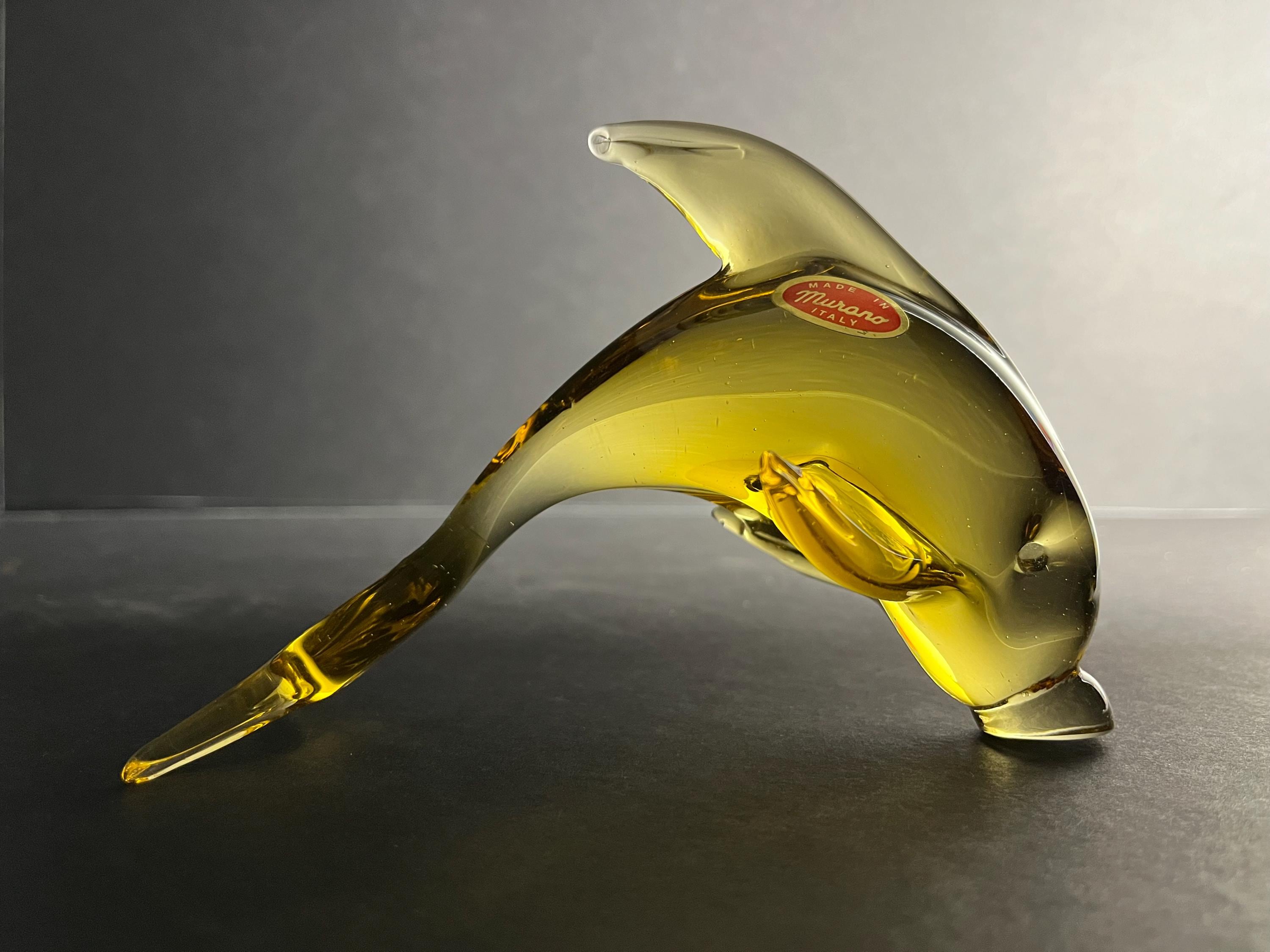Murano Glass Dolphin - Etsy