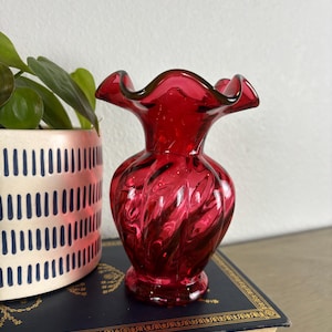 Fenton Cranberry - Etsy