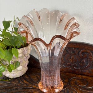 Pink Murano Vase - Etsy