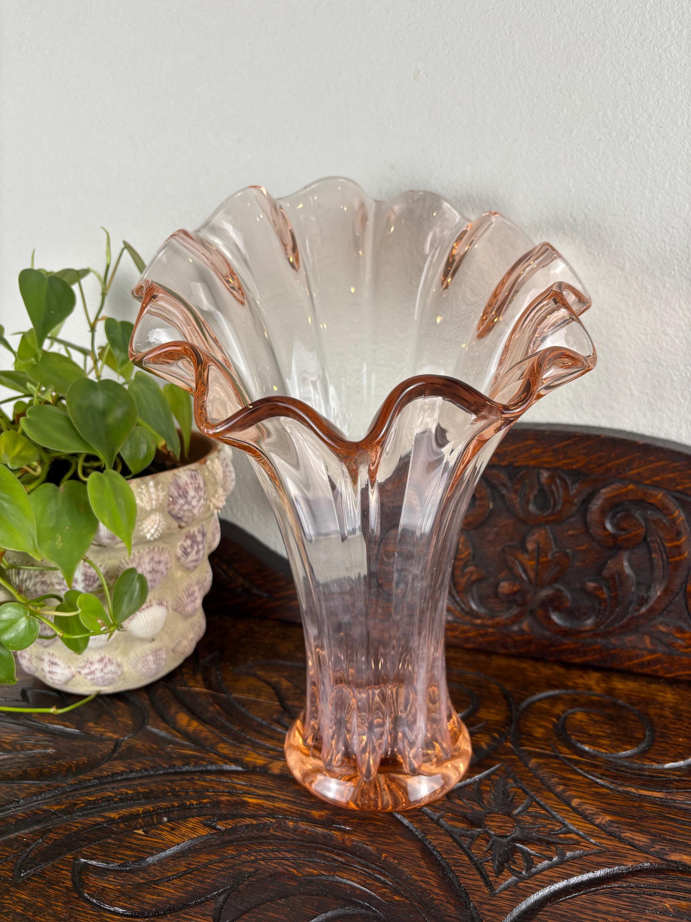 Pink Murano Vase - Etsy