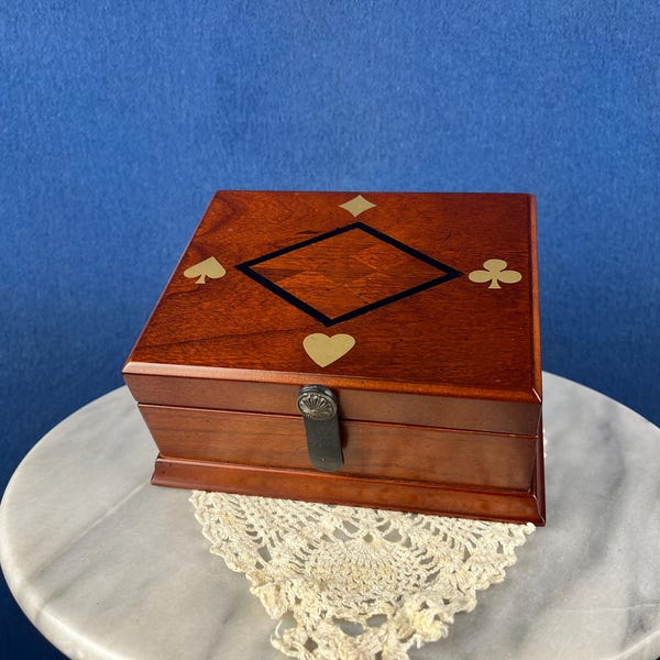 Inlay Wood Deck Box - Etsy