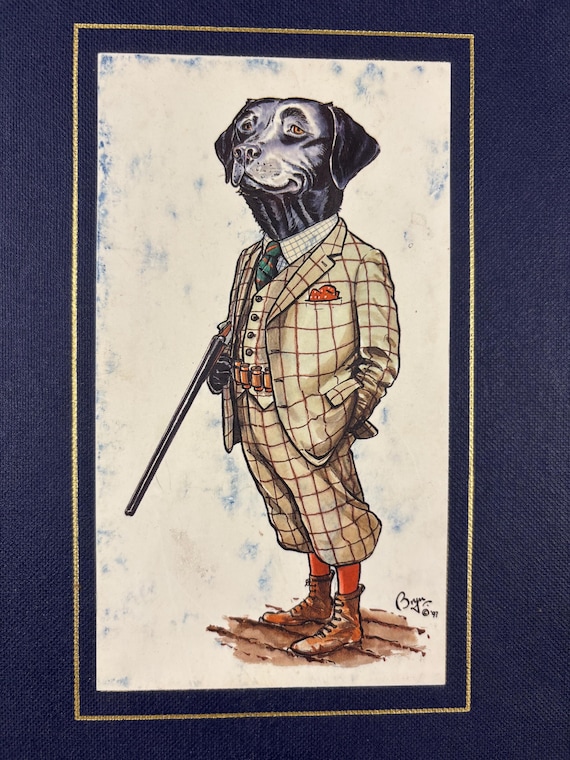 Perfect Partner Funny Shooting And Labrador Greeting Card By Bryn Parry