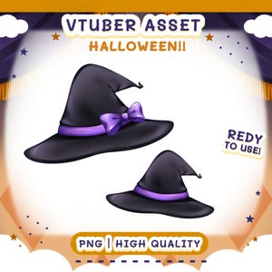 Halloween Vtuber Asset - Witch hat