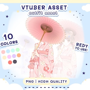 Vtuber Asset - Yukata dress