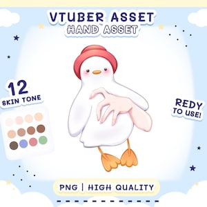 Vtuber Asset - Hand holding Duck plushie