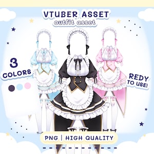 Vtuber Asset - Maid Outfit