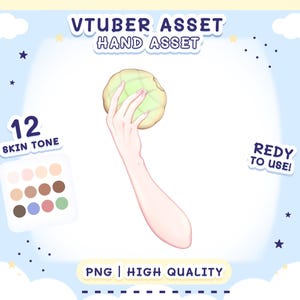 Vtuber Objekt - Hand die Melonen Brötchen hält
