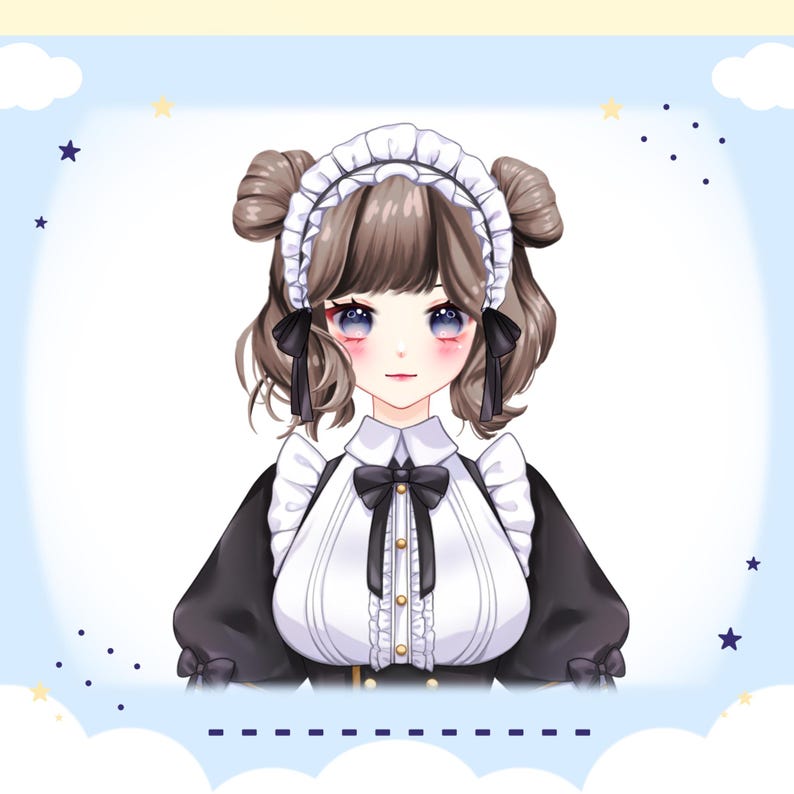 Vtuber Asset - Maid Outfit image 4