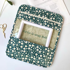 Project bag for embroidery and cross stitch projects, Craft supplies storage, Project bag organiser, Needlework project case, Gift for her