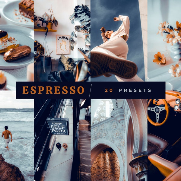 20 Espresso Lightroom Presets, Coffee Presets, Coffee Filter, Lightroom Mobile, Instagram Filter, Lifestyle Presets, Vintage Presets