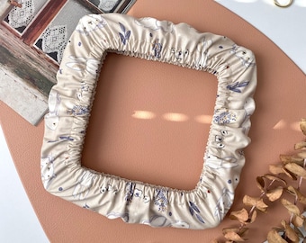 Bunny Print Grime Guard for Q-Snap & Nurge, Cross Stitch Hoop Cover, Embroidery Frame Protector