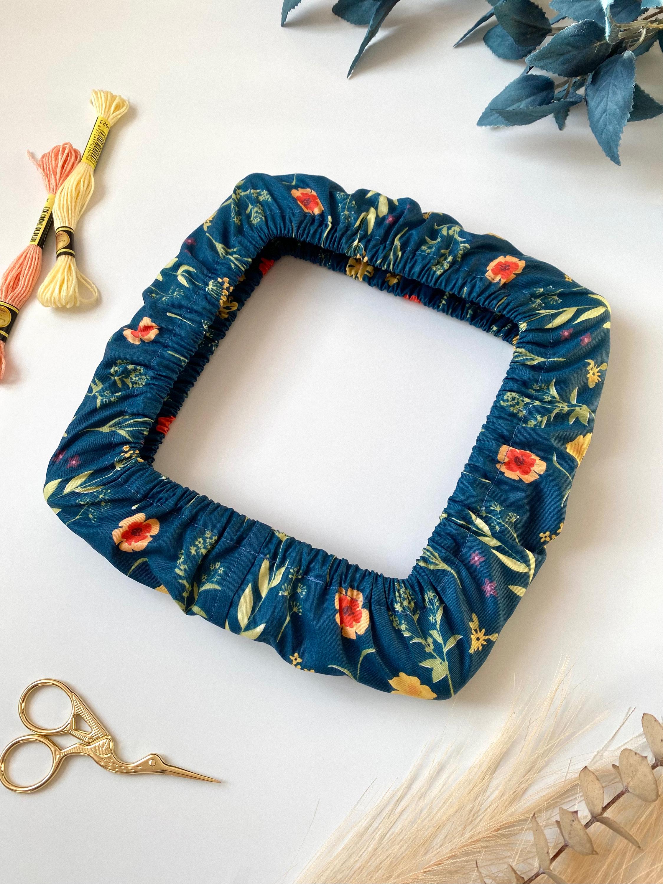 Grime Guard for Q Snap and Nurge, Floral Hoop Cover for Cross Stitch ...
