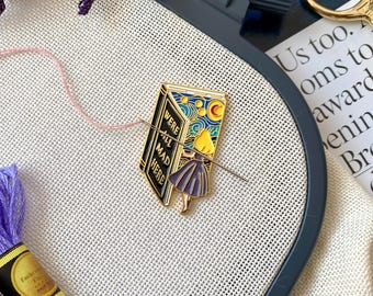 Alice naaldoppas, naaldmagneet Van Gogh, naaldhouder Sterrennacht, naaldhouder, naaldhouder, kruissteekaccessoires