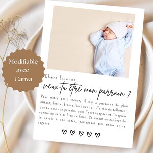printable card will you be my godfather, proposal card for godfather, godfather card, godmother request, digital uncle card