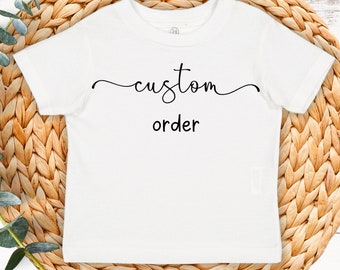 Personalized toddler sweater, customizable children's sweater, baby tee, first birthday shirt, baby announcement, big sister shirt