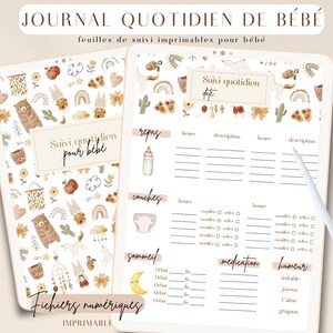 Daily Baby Journal, Birth Book, Printable Baby Journal, Newborn Daily Journal, Infant Daily Tracker
