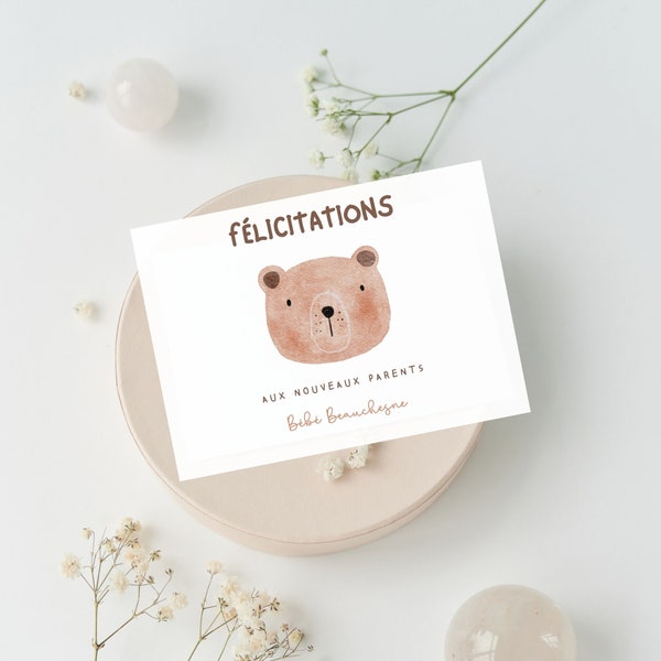 Carte félicitations pour nouveaux parents, printable baby congratulations card, congratulations card, carte bienvenue pour bébé, pregnancy