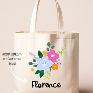 Customizable bag for daycare, child&#39;s name bag, spare bag, child&#39;s tote bag, customizable child&#39;s name bag, girl&#39;s pouch