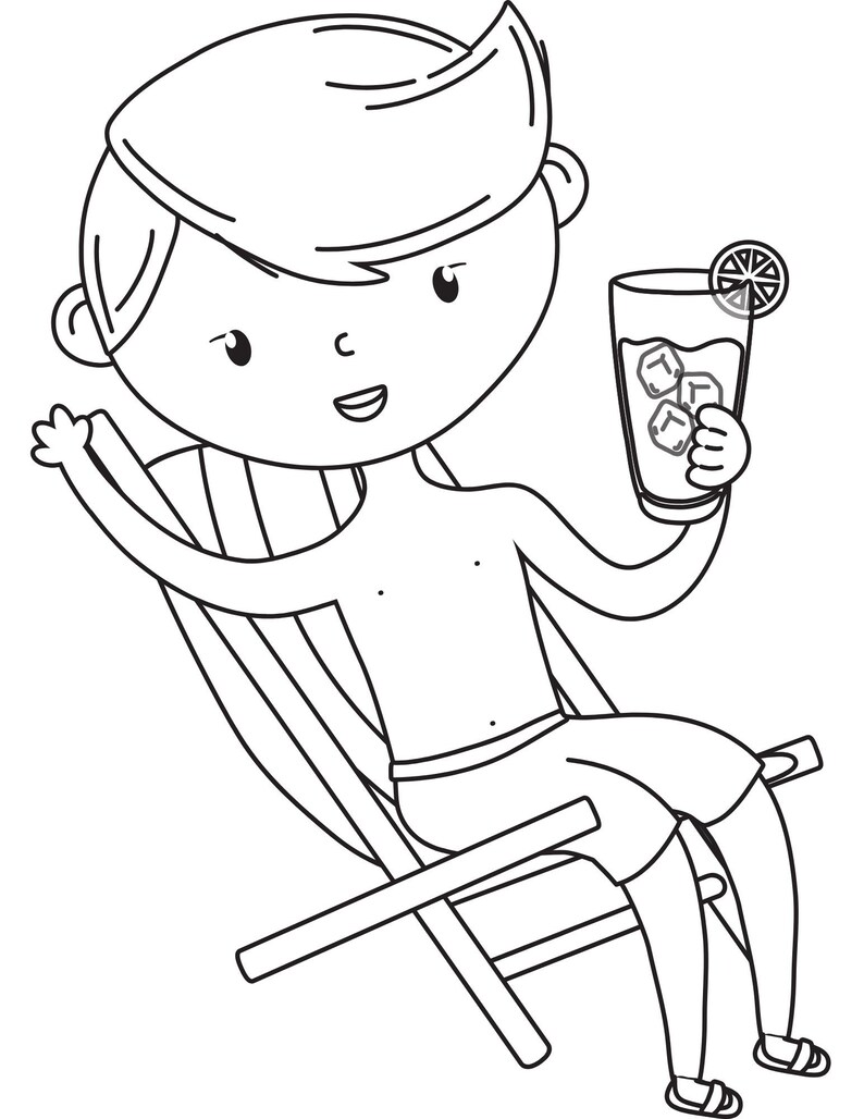 20 Funny Activity Coloring Pages, Printable PDF, Digital Download, Cute ...
