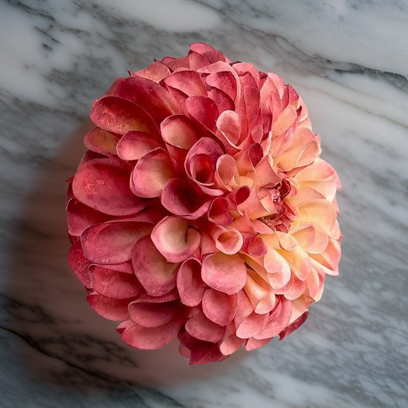 Realistic Palmares Dahlia Stem Gifts Multi-color Centerpieces DIY Floral Home Decor High Quality Artificial Flower Pink