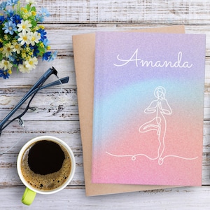 Personalized Yoga Journal Self Care Gift Yoga Instructor Gift Mindfulness Planner Custom Gift For Yoga Lover Yoga Planner Wellness Notebook