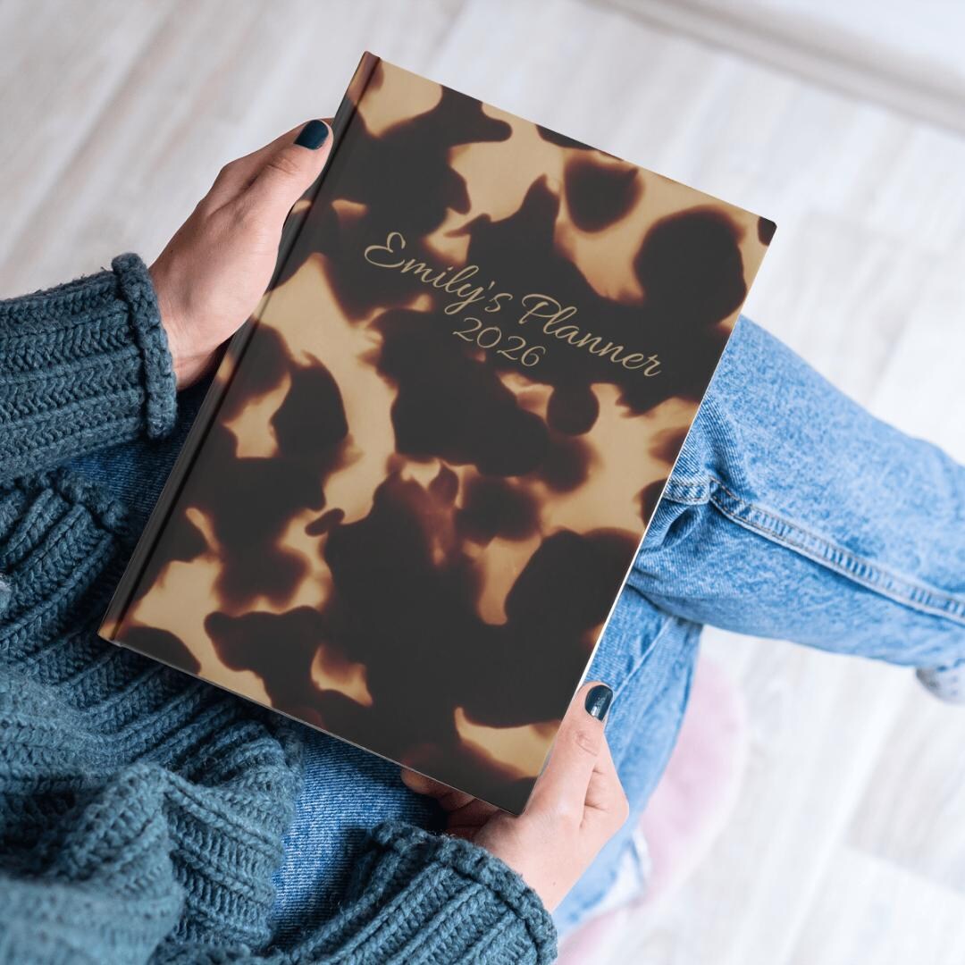 2026 Planner Tortoise Shell Journal Personalized Journal Selfcare Diary