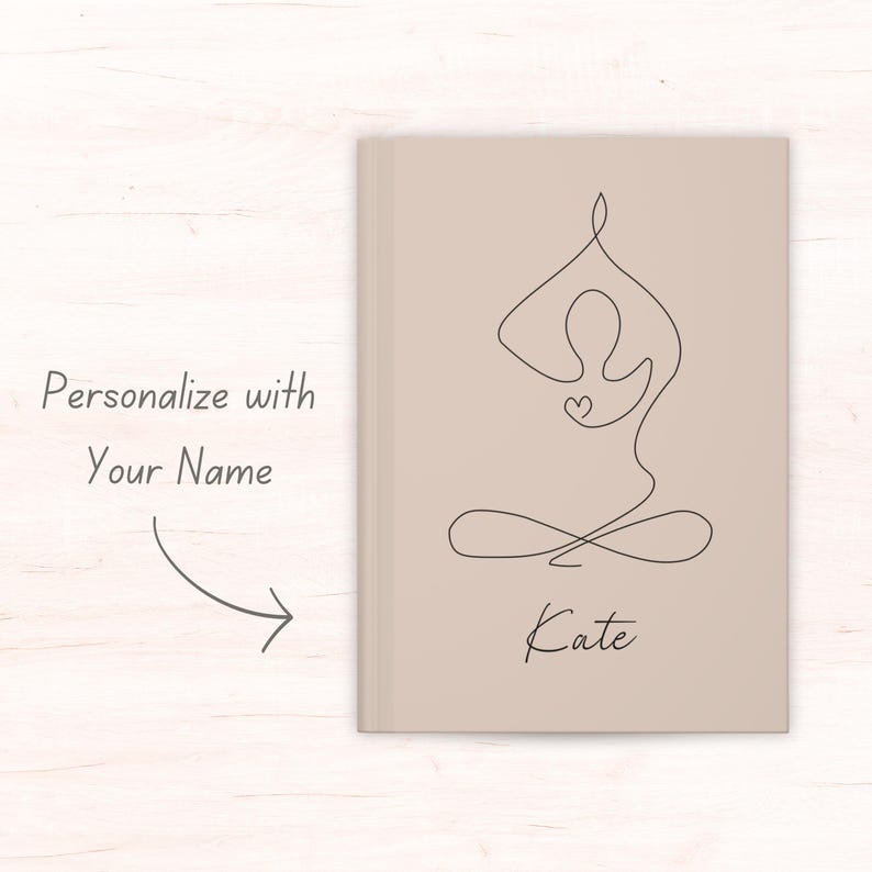 Personalized Yoga Journal Self Care Gift Yoga Instructor Gift Mindfulness Planner Custom Gift For Yoga Lover Yoga Planner Wellness Notebook image 9