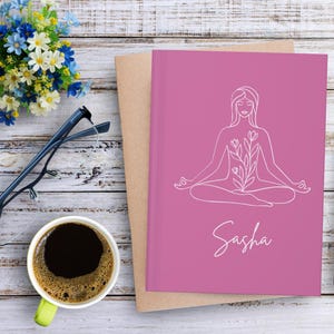 Personalized Yoga Journal Self Care Gift Yoga Instructor Gift Mindfulness Planner Custom Gift For Yoga Lover Yoga Planner Wellness Notebook