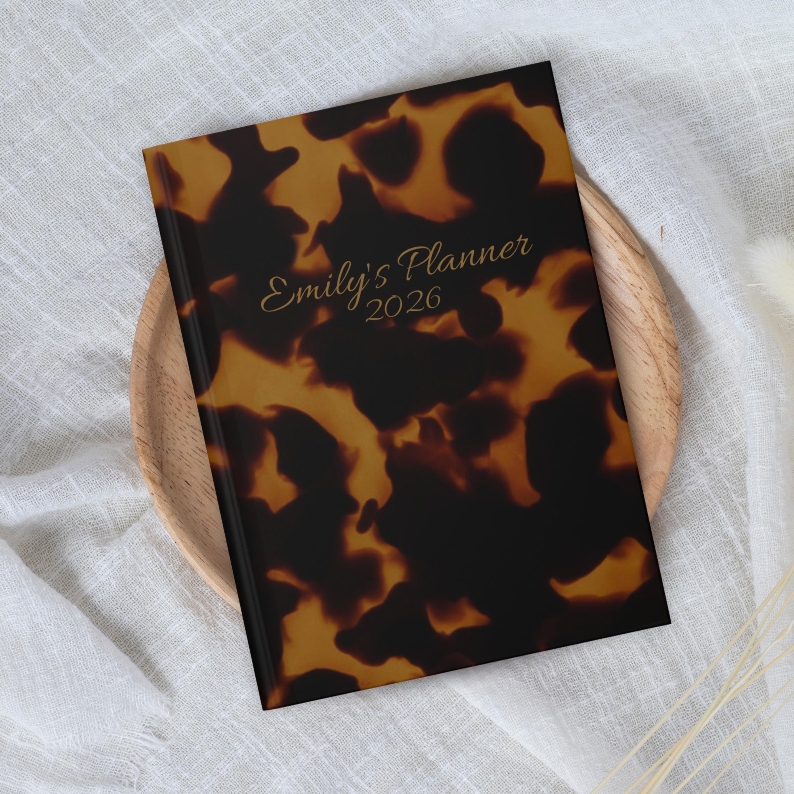Journal Shell Case 2026 Planner Tortoise Shell Journal Personalized Journal Selfcare Diary ...