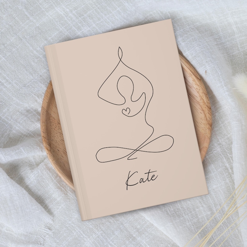 Personalized Yoga Journal Self Care Gift Yoga Instructor Gift Mindfulness Planner Custom Gift For Yoga Lover Yoga Planner Wellness Notebook image 7