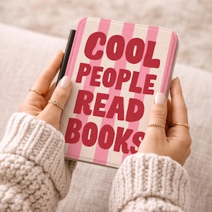 Striped Kindle Case, Paperwhite Case 2024, Funny Kindle Case, Reading Kindle Colorsoft Case, Gift for Book Lover, Kindle Case 2024