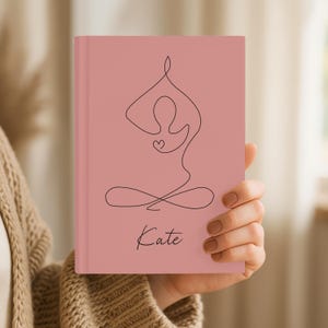 Personalized Yoga Journal Self Care Gift Yoga Instructor Gift Mindfulness Planner Custom Gift For Yoga Lover Yoga Planner Wellness Notebook image 6